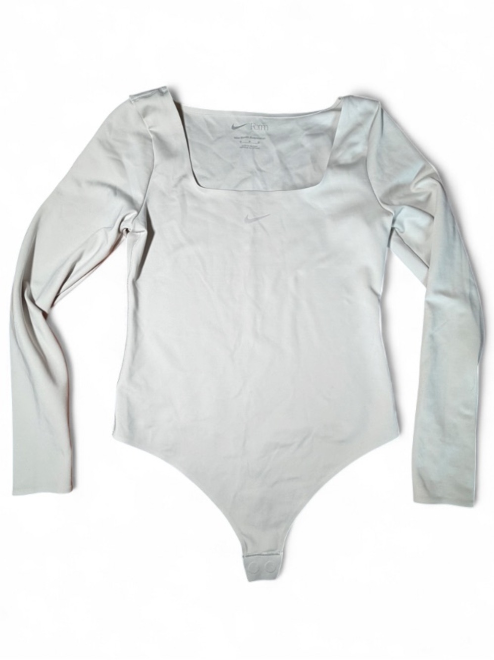 Nike Form Stealth Evaporation Long Sleeve Bodysuit Light Orewood Brown Ivory - Picture 4 of 9